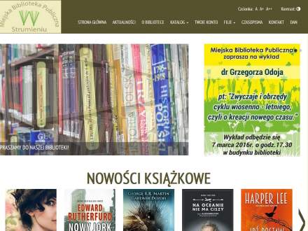 Nowa strona internetowa biblioteki